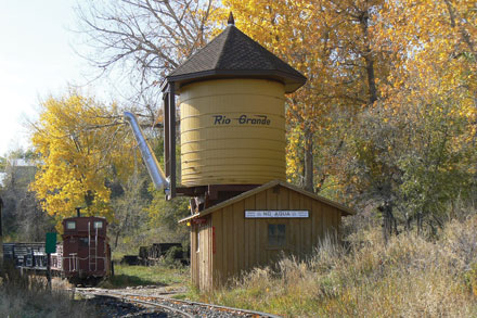 No Agua water tank CO Railroad Museum